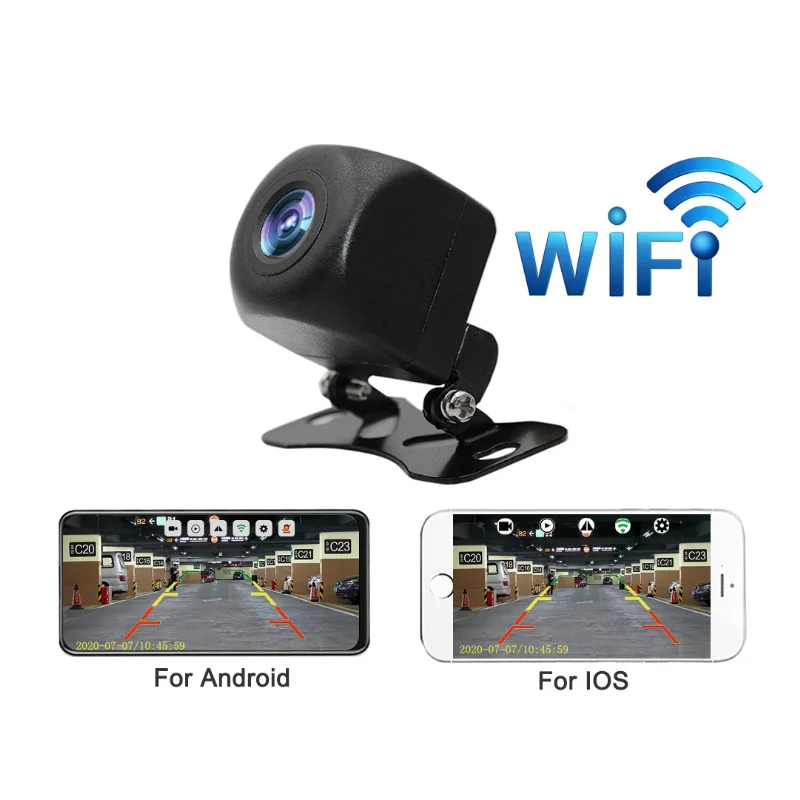 Professional Wifi Car Rear View Camera Car Camera HD Rear View Camera BackUp Car Front/Rear Cameras Support Android and Ios