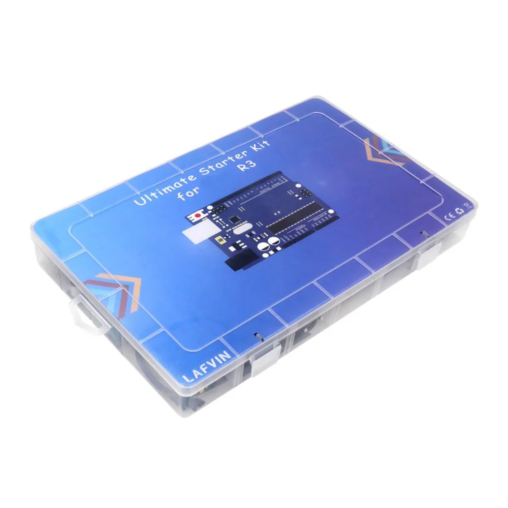 LAFVIN для UNO R3 полный стартовый комплект включает LCD1602 IIC ультразвуковой датчик
