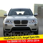 Высокое качество с холодным катодом (CCFL) Ангельские глазки комплект Теплый Белый Halo Кольцо для BMW X3 F25 2010 2011 2012 2013 2014 ксенон демон глаз