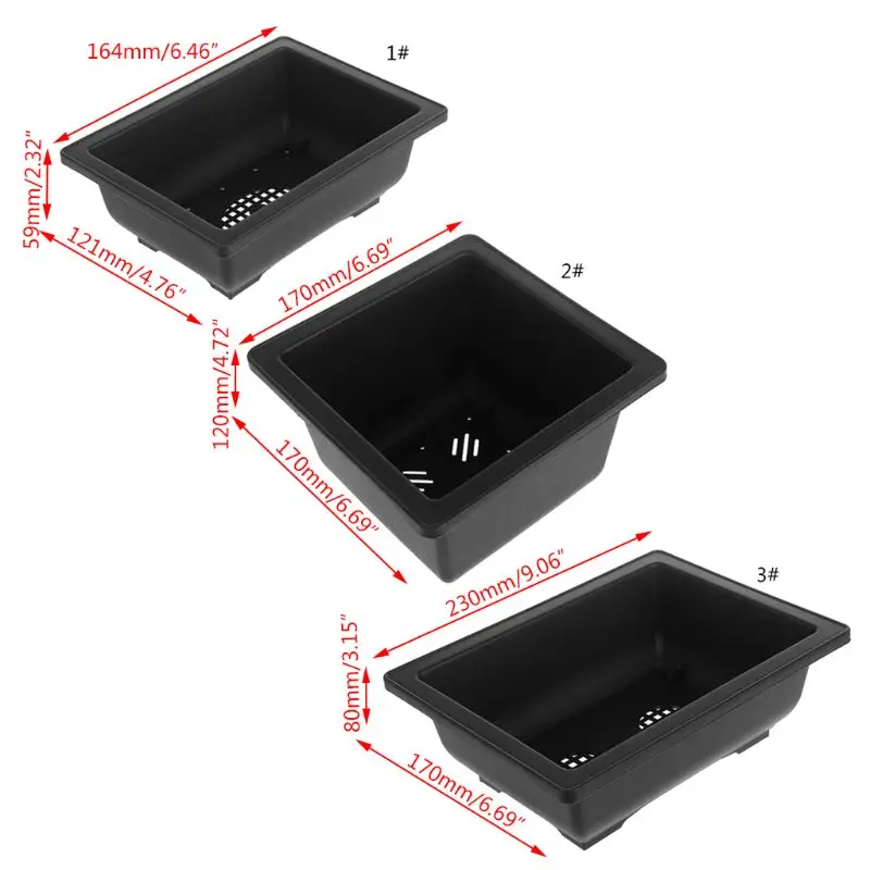 Цветочный горшок имитация пластика балкон прямоугольник бонсай миска раковина