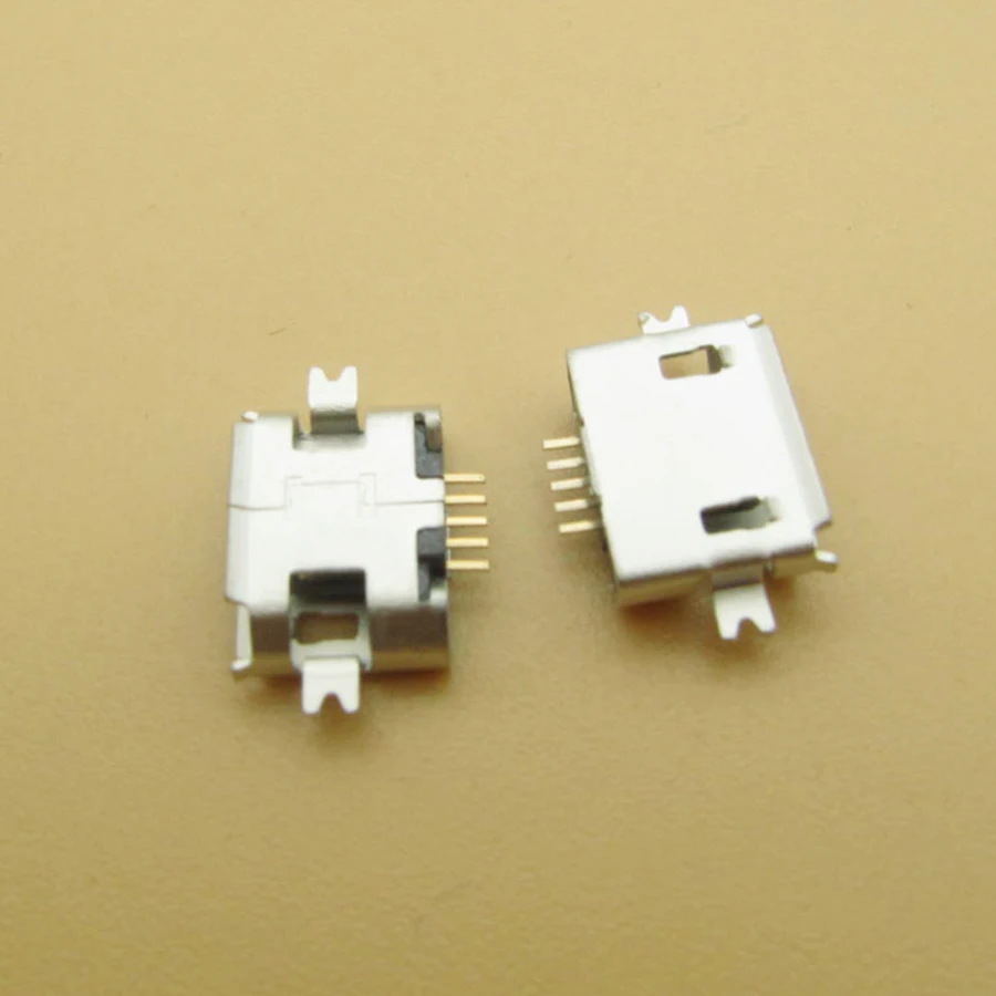 100X мини USB разъем SMD/раковина тип микро для зарядки ZTE/OPPO/Samsung/Nokia мобильный телефон