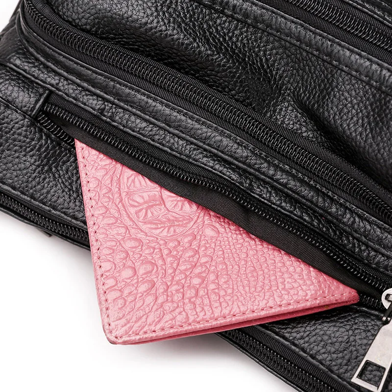 

2019 Fashion High Quality Ladies Handbag Messenger Bag Soft PU Leather Shoulder Fashion Ladies Messenger Bag Women