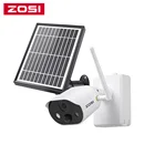 Беспроводная IP-камера видеонаблюдения Zosi C306 с аккумулятором или солнечной батареей, 1080P, HD, улучшенная Wi-Fi камера с пассивным ИК сигналом, с защитой от атмосферных воздействий