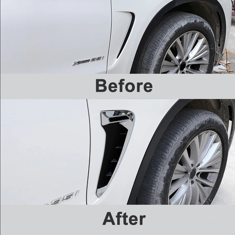 Пара XDrive эмблема автомобиля вентиляционное отверстие Air Shark Gills покрытие боковое