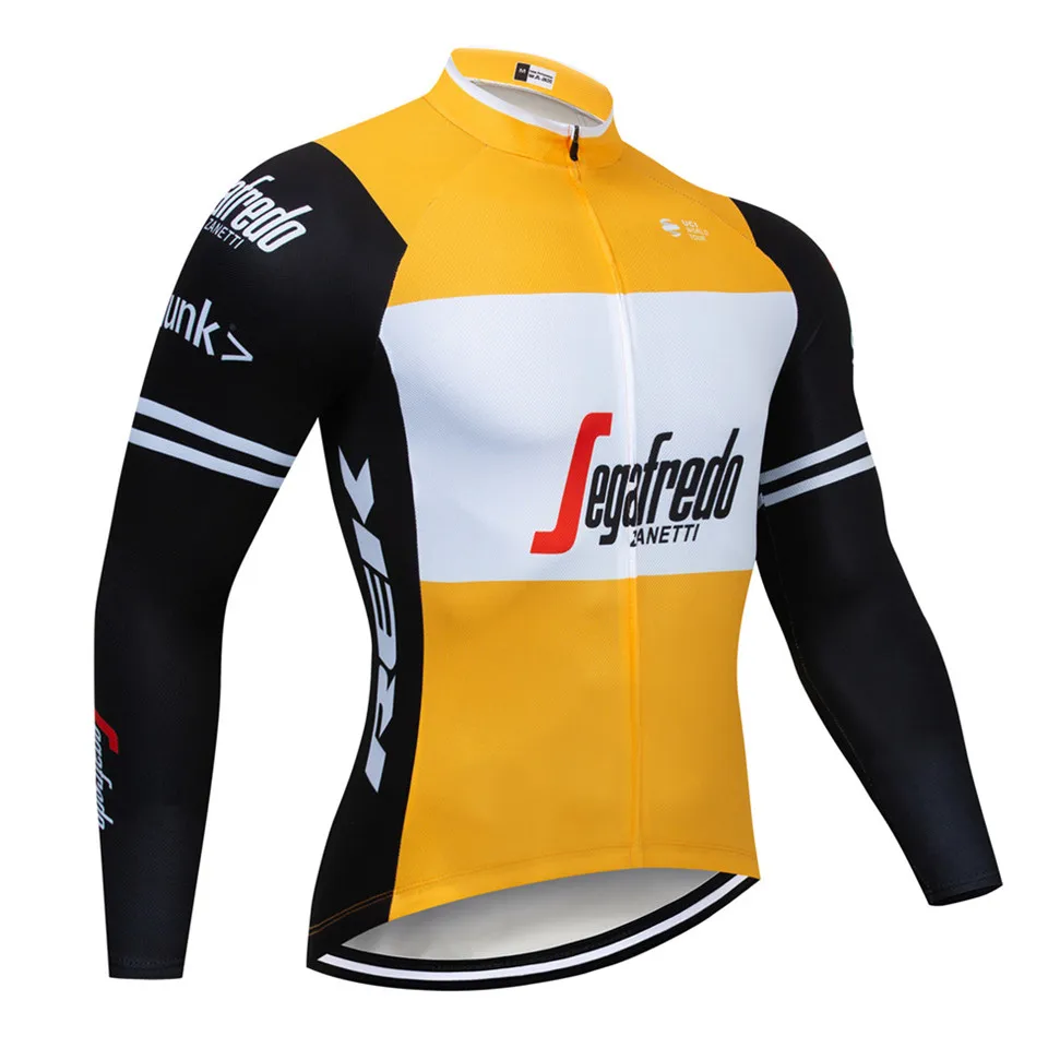Cycling jersey Pro с длинными рукавами весна для пеших и вело походов Джерси комплект велосипедная Одежда Форма гоночный велосипед одежда Одежда Майо Ropa Ciclismo - Цвет: Cycling jersey