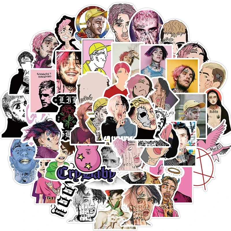 

10/30/50 шт. певец рэпер Lil Peep граффити Водонепроницаемая наклейка s мотоцикл велосипед шлем Мотор Ноутбук наклейка детские игрушки подарки