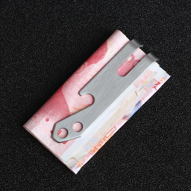 

High Quality EDC Bottle Opener Stainless Steel Money Clip Fashion Crafts Cash Banknote Clamp Holder Mini Wallet for Men Women