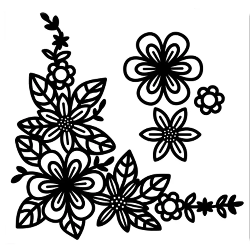 Eastshape штампы с рамкой в форме цветка металлические для резки скрапбукинга