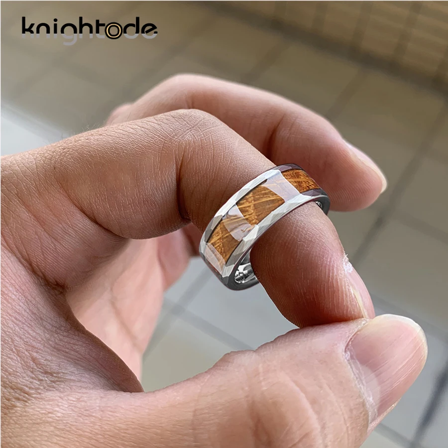 Кольца из карбида вольфрама 8 мм для мужчин и женщин Свадебные обручальные кольца