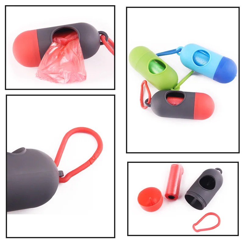 Practical Pet Dog Poop Bag Dispenser Cat Waste Garbage Holder Bags Set Animal Collector Trash Clean Supplies | Дом и сад