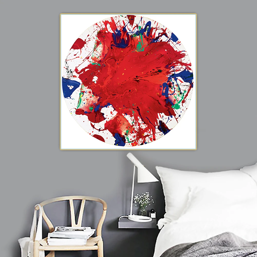 

Citon Sam Francis《Untitled,1987》Canvas Oil Painting Abstract Artwork Poster Picture Wall Decor Background Modern Home Decoration