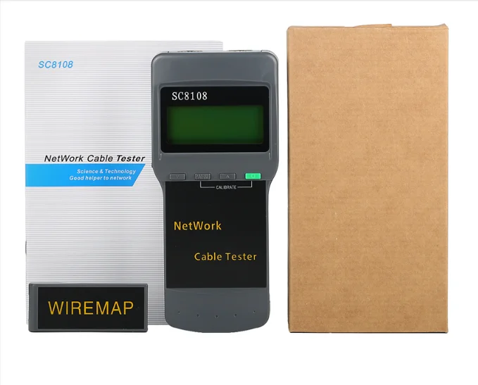

SC8108 Portable LCD Network Tester Meter&LAN Phone Cable Tester & Meter With LCD Display RJ45