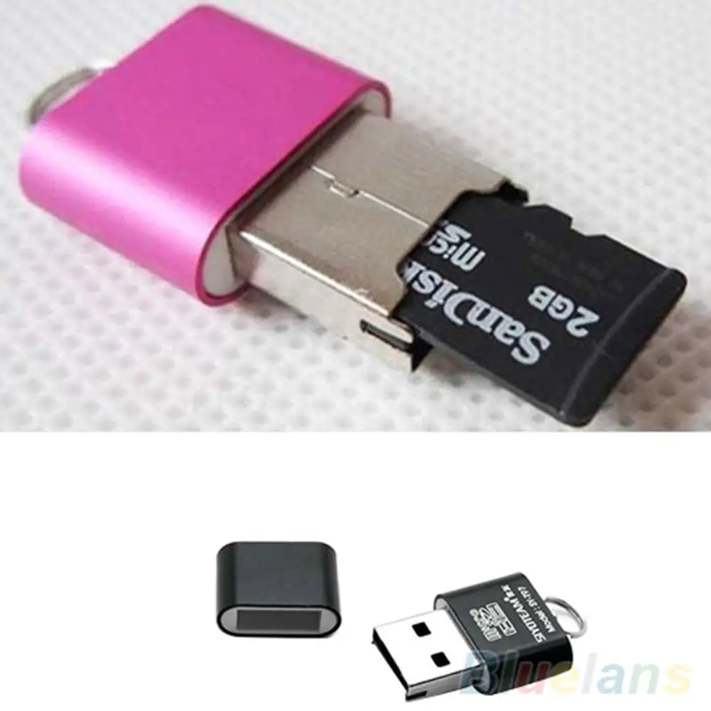 New Portable Mini USB 2.0 Micro SD TF T-Flash Memory Flash Drive Adapter Card Reader