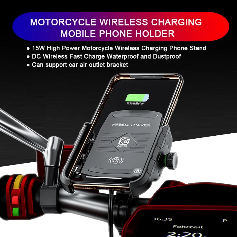 

Держатель для мотоцикла, подставка, Беспроводная зарядка, планшетофон для навигации для iphone X XS 8 BMW R1200GS Samsung S10 + S10E S9 +