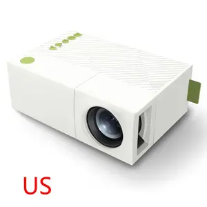 YG310 Mini Portable Projector Home Theater 1080P High Definition LED Light Projector Support AV TF Card U Disk DVD Function 