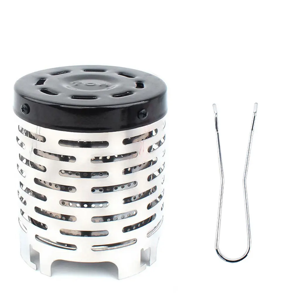 

Outdoor Mini Portable Heating Warmer Stove Stainless Steel Camping Plug Heater Tent Heating Cover