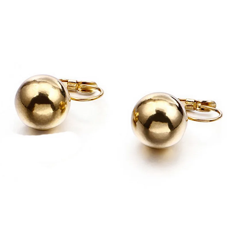 Новые женские модные серьги-гвоздики из нержавеющей стали круглые простые