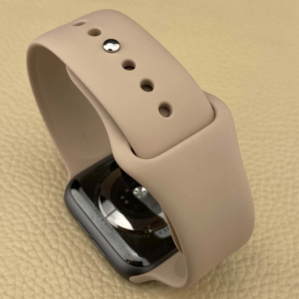 Силиконовый ремешок для Apple Watch band 44 мм 45 42 40 41 38 роскошный браслет наручных часов
