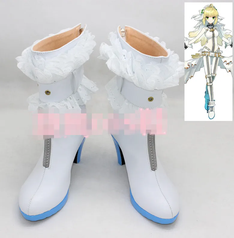 

Аниме Fate/EXTRA CCC Nero Saber Cosplay обувь Свадебная обувь свадебная одежда белые сапоги A