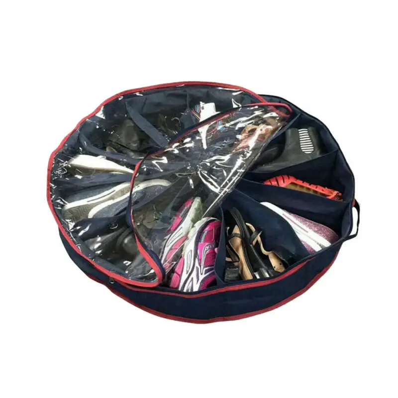 Под Кровать органайзер для обуви круглый подходит 12 пар сапог хранения подстилок