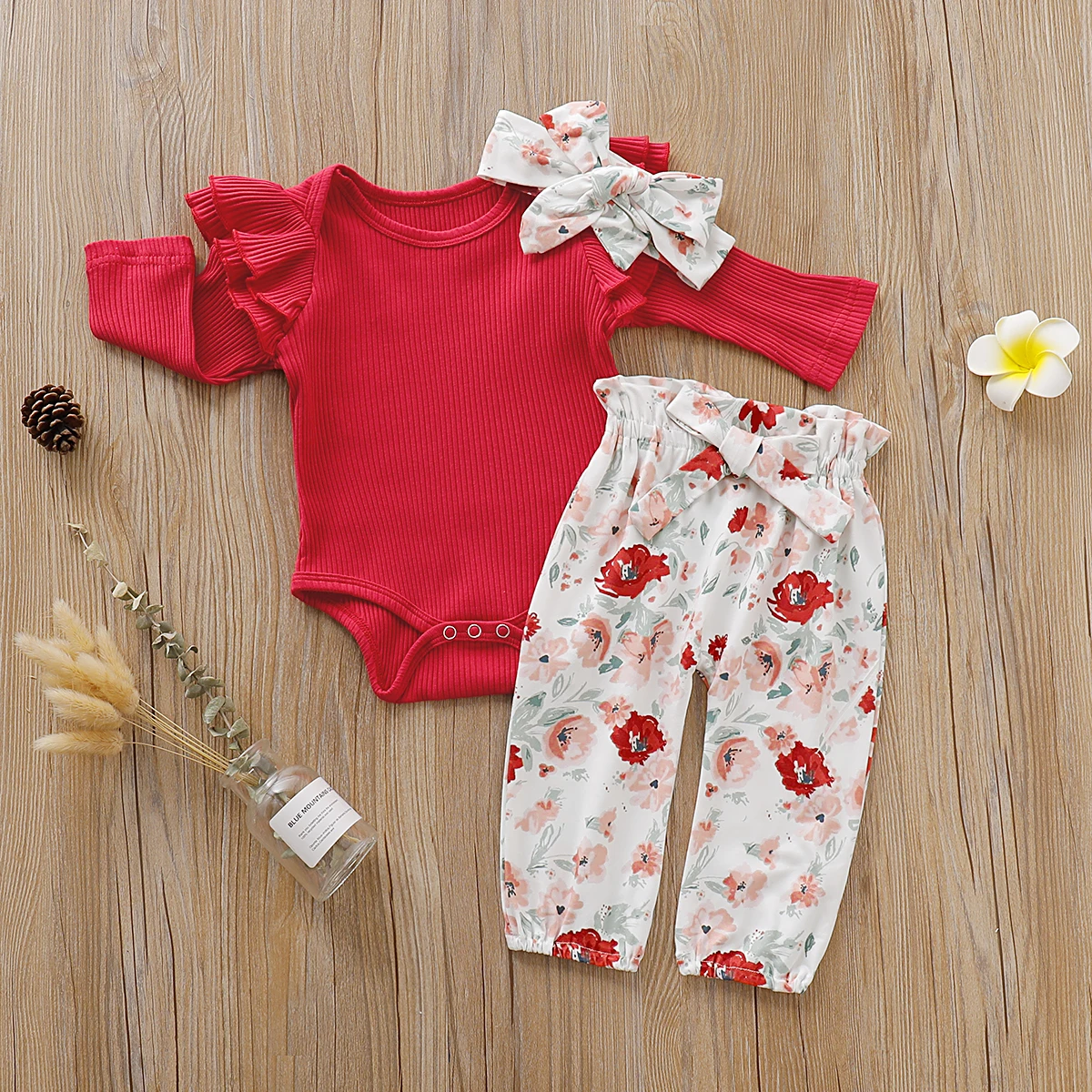 3 шт. детский хлопковый боди с длинным рукавом на возраст 0-18 месяцев | Мать и