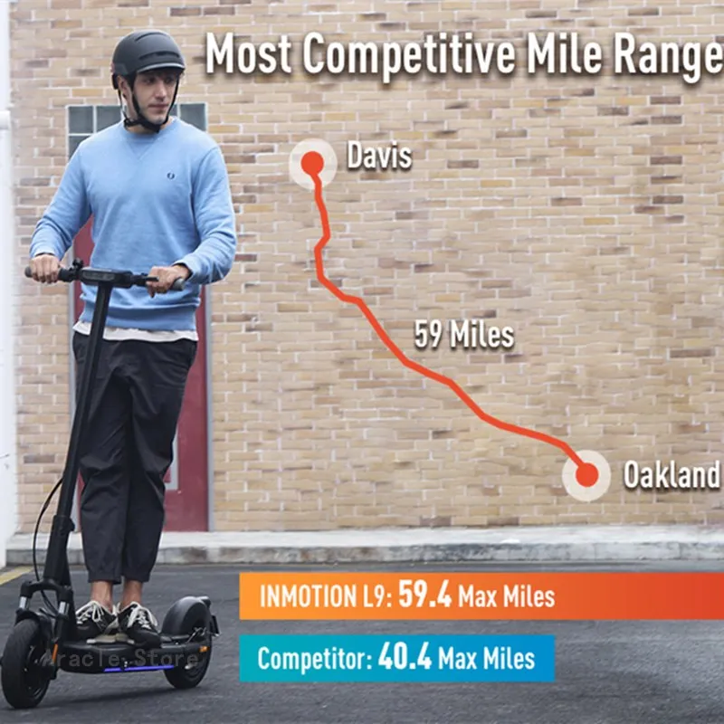 Оригинальный INMOTION L9 электрический скутер 10 дюймов шины Макс Скорость минус 30 км/ч