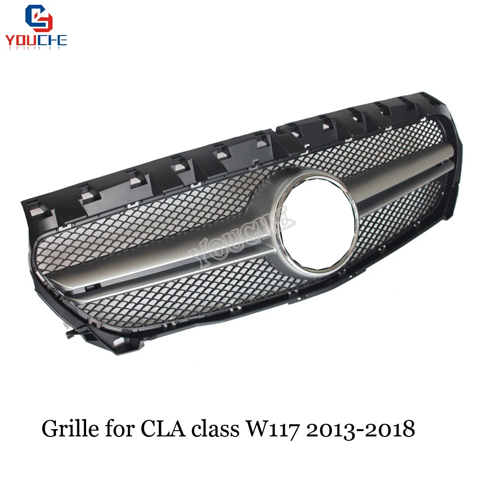 Решетка переднего бампера W117 GT/Diamond/AMG для Mercedes CLA Class CLA180 CLA200 CLA45 AMG 2013 2018|Гоночные