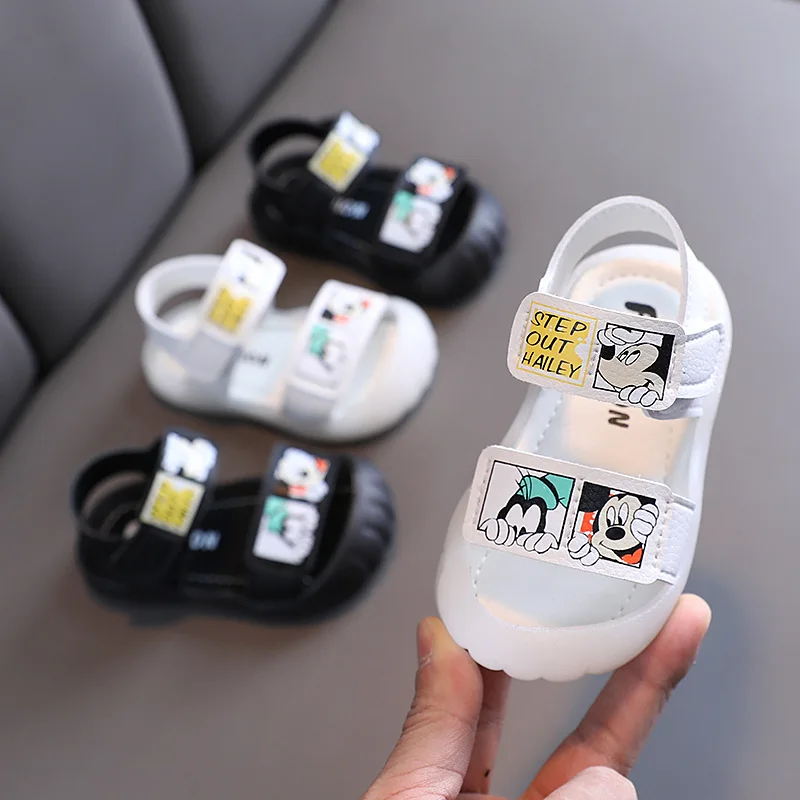 

Fashion Summer Cool Disney Baby First Walkers Micky Cute Beach Little infant Tennis High Quality Toddlers Girls Boys Shoes