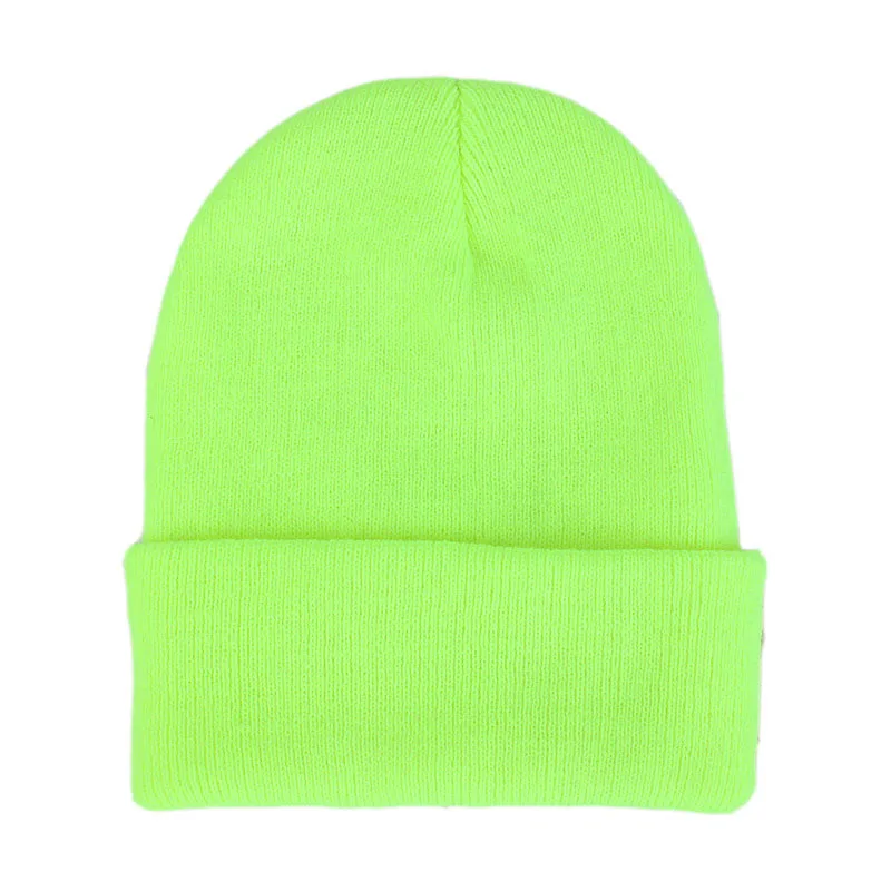 light green Осенне-зимние модные шапочки для мужчин, теплая шапка унисекс для женщин, милая шапка, женская вязаная шапка, черная, белая, красная, розовая Корейская шапка - Цвет: light green
