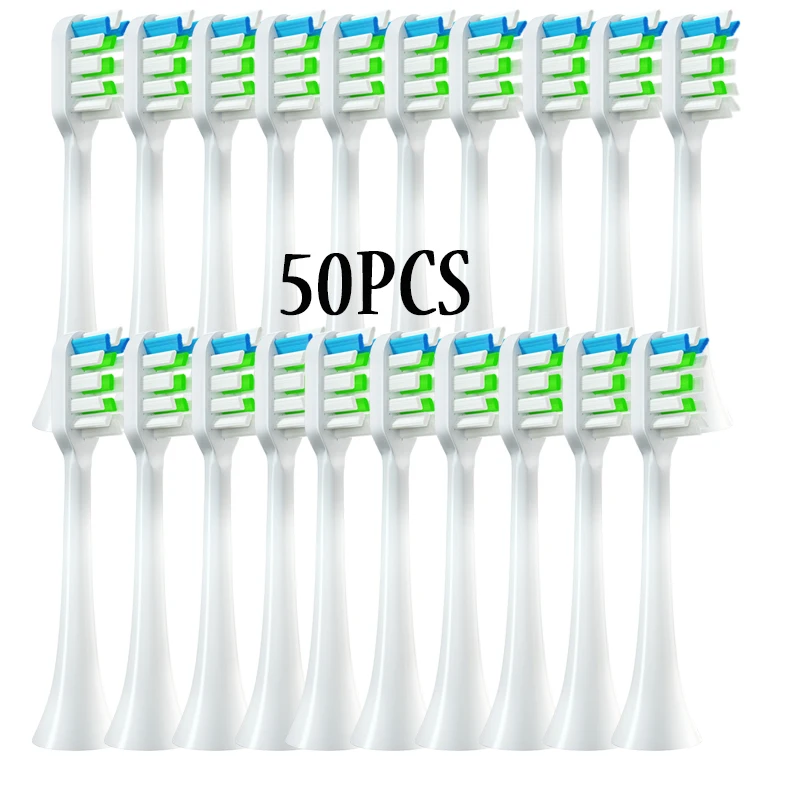 20/50pcs/Set For SOOCAS X3/X3U/X5 Replacement Heads Sonic Electric ToothBrush Soft DuPont Clean Brush Nozzle Cabeza de cepillo enlarge