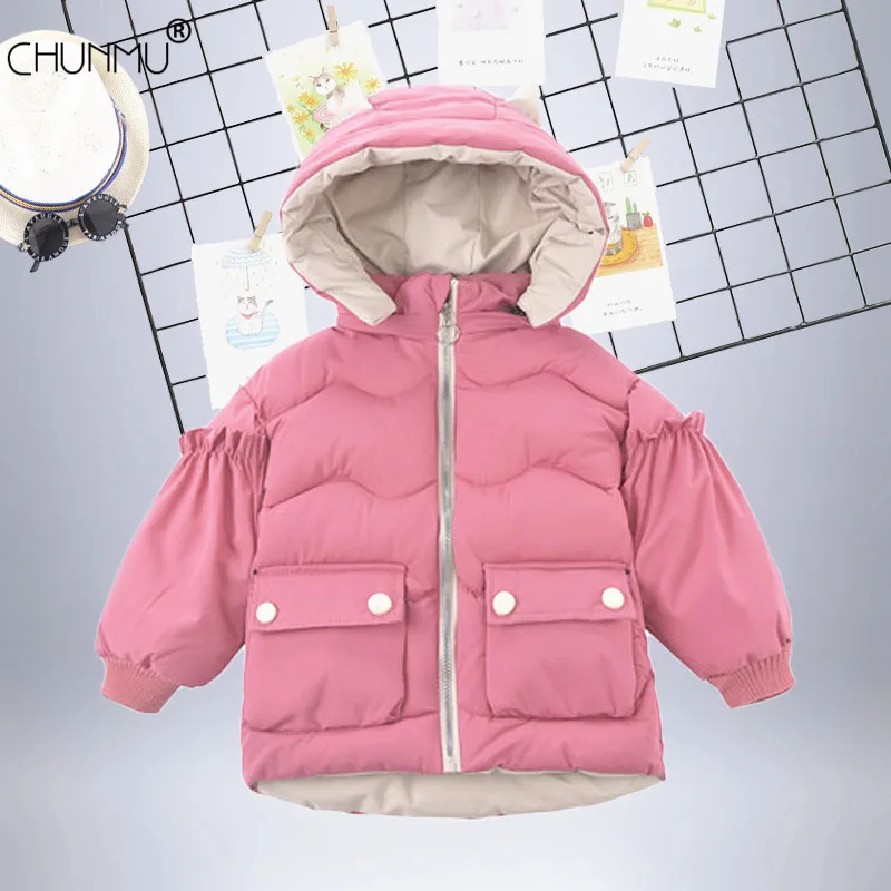

Children's Jacket for Girls Jacket Kids Boys Christmas Coats Padded Down Cotton Warm Hooded Winter Baby Girls Infant Clothing
