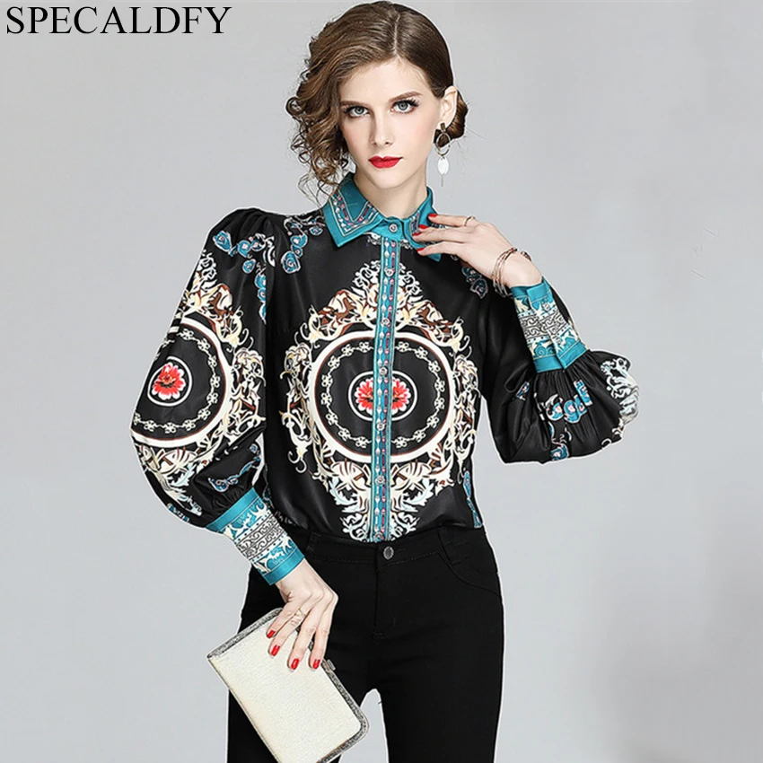 2021 дизайнерская блузка подиумная рубашка Женские топы и блузки женские