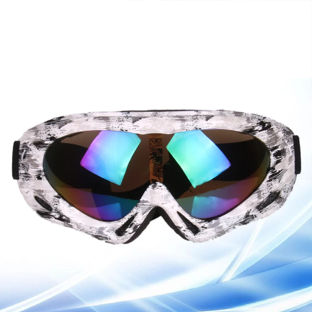 

Windproof Sports Snowboard Anti-Fog Goggles Spectacles Skiing Glass Men Snow Snowboard Single Lens Skiing Mask Glasses(Ora