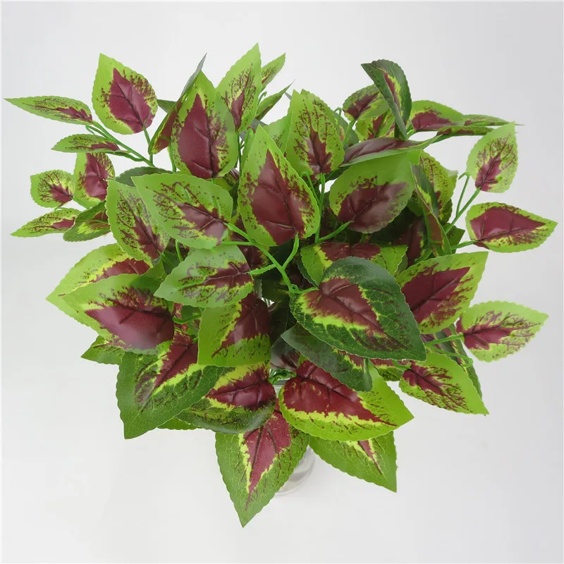 Домашнее моделирование листьев базилика украшение для гостиной маленький букет