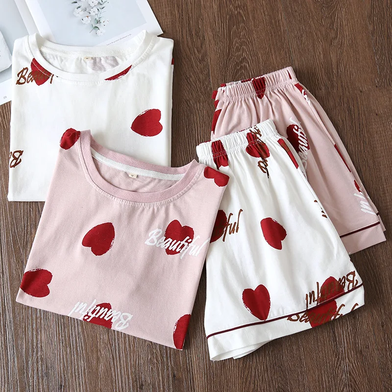 Пижама женская летняя из 100% хлопка|pyjamas women|womens pajamas setpajama sets |