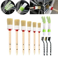 detailing brush set car cleaning brushes drill brush for car leather air vents cleaning dirt dust clean tools