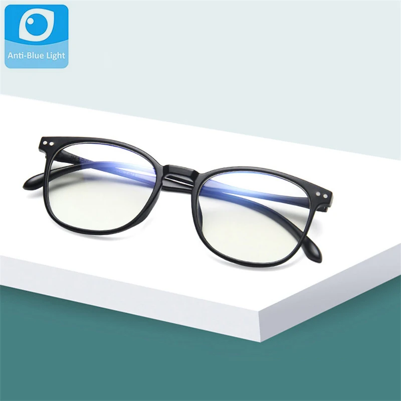 

Anti Blue Light Block Square Glasses Frame Women Clear Retro Vintage Men Eyeglasses Male Prescription Eyewear Female