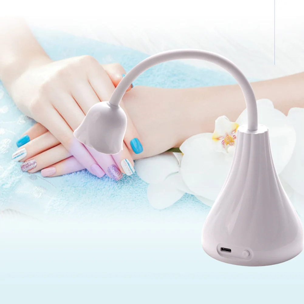 Мини-лампа для ногтей аккумуляторная УФ/Светодиодная лампа быстросохнущий клей