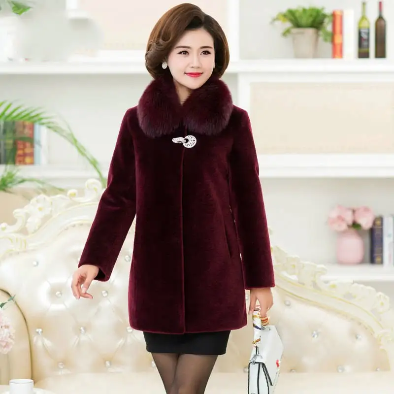 2021 Women Auutmn Winter Real Wool Fur Coat Female Warm Thick Real Sheep Shearing Fur Jackets Lady Casual Solid Outerwear K301