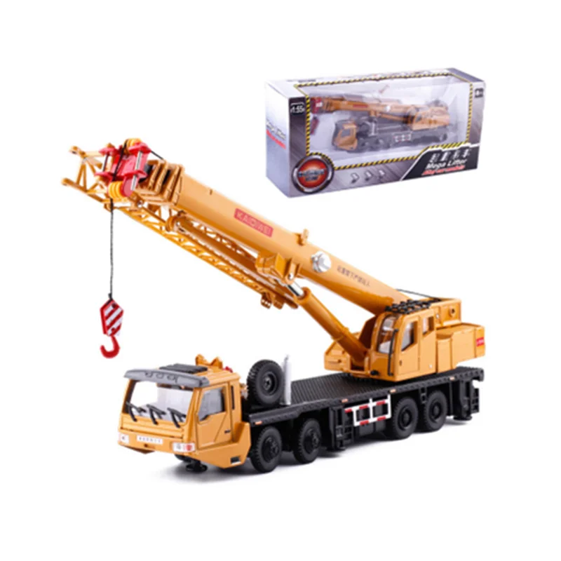 Коллекция 1:55 Масштаб 23 5 см большой кран Модель строительной машины Литой Сплав