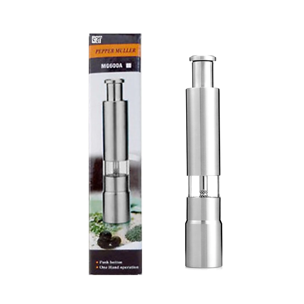 

GT 2pcs/set Stainless Steel Salt Pepper Mill Grinder Muller Hand Crank Herb Pepper Mill Grinder Kitchen Tools Ship from CN RU