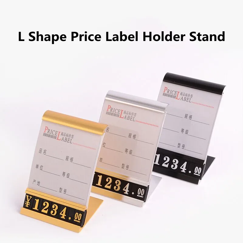 5 Pieces Plastic Watch Jewelries Cubes Price Display Tags Adjustable Number Digits Stand Frame Label Shop | Канцтовары для офиса и