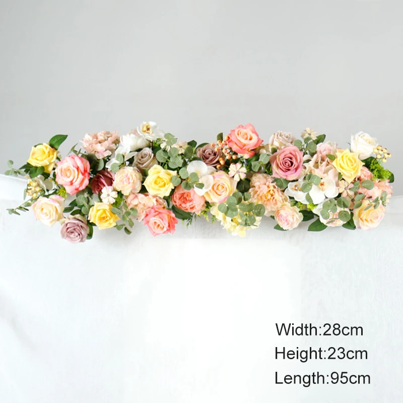 90-110 см Искусственный Свадебный цветок стены фон раскладные материалы шелковые