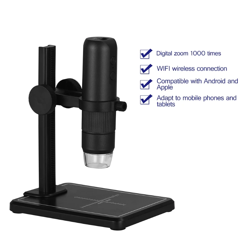 

LED USB Digital Microscope 1000x Wifi Mobile Phone Microscope Support Ios Pc Video Microscope for Skin Detection