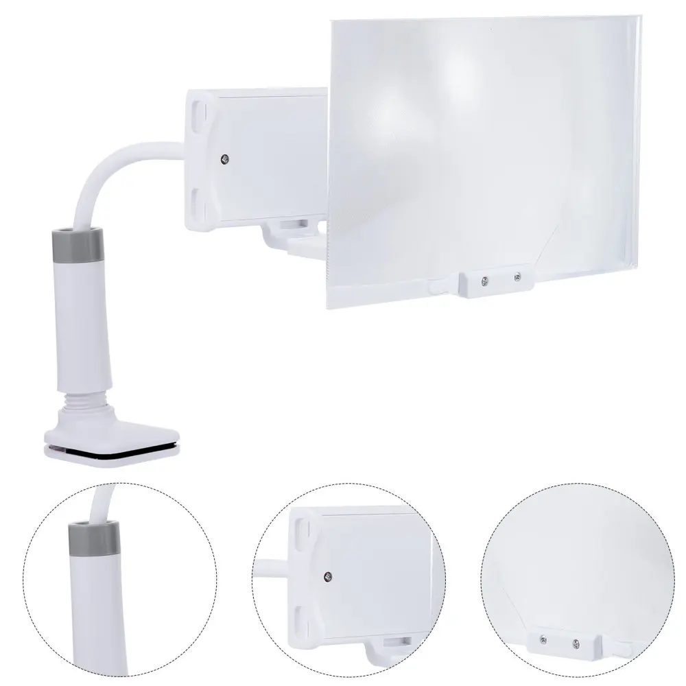 

1 Set Phone Clamp Holder with Screen Magnifier Lazy Holder with Screen Amplifier