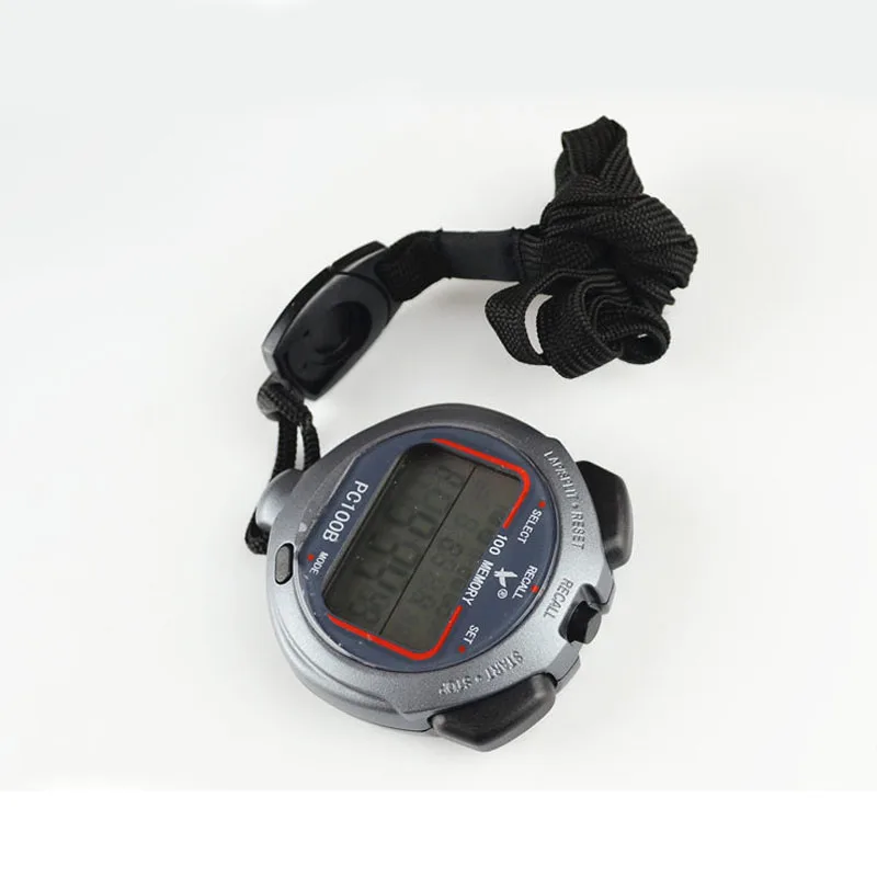 100 Секундомер с памятью цифровой электронный Профессиональный секундомер для