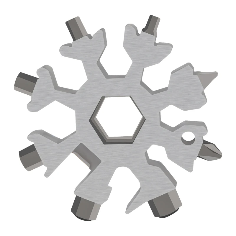 

Universal Wrench Multifunctional Snow Wrench Tool Carrying Belt 18-in-1 Mini Steel Octagonal Hexagon