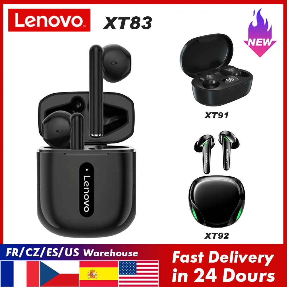 

Оригинальные беспроводные bluetooth-наушники Lenovo XT83/XT89XT90/XT91XT92, спортивные TWS-наушники с сенсорным управлением, настоящие беспроводные наушники