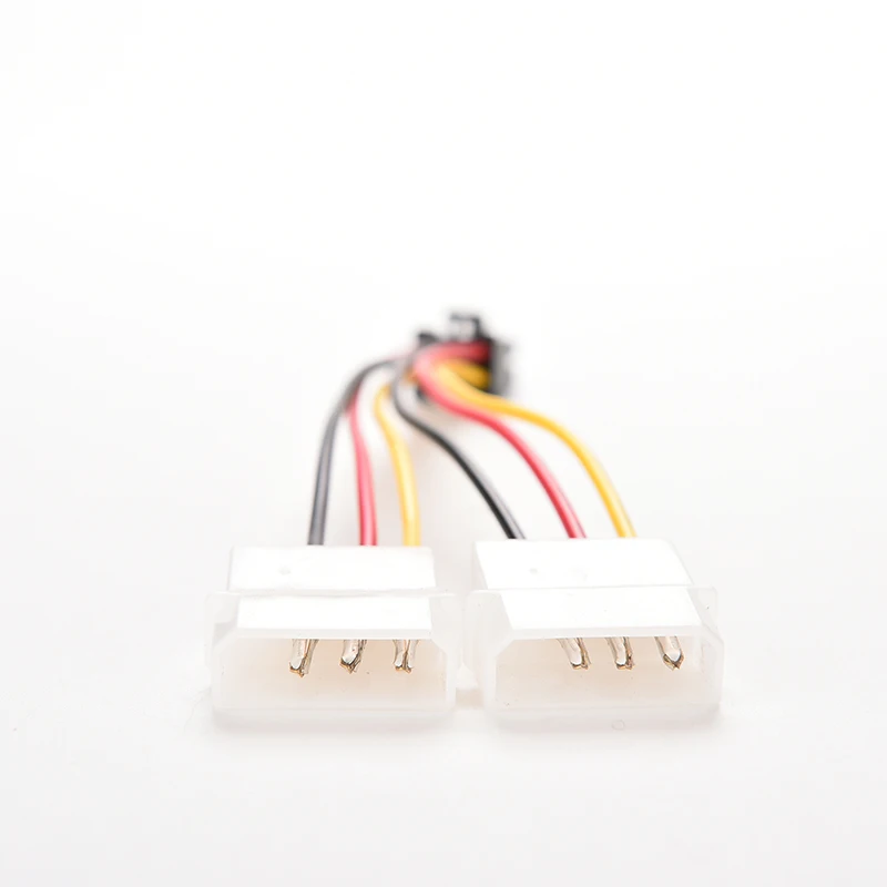 2 IDE Dual 4pin Molex Male to 6 Pin Female PCI-E Y кабель питания разъем адаптера для видеокарт |