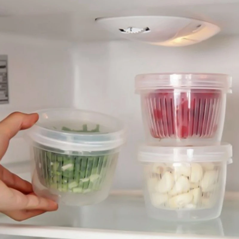 1 шт. Кухня круглый слив товар в запечатанной коробке с винтовой крышкой чеснок